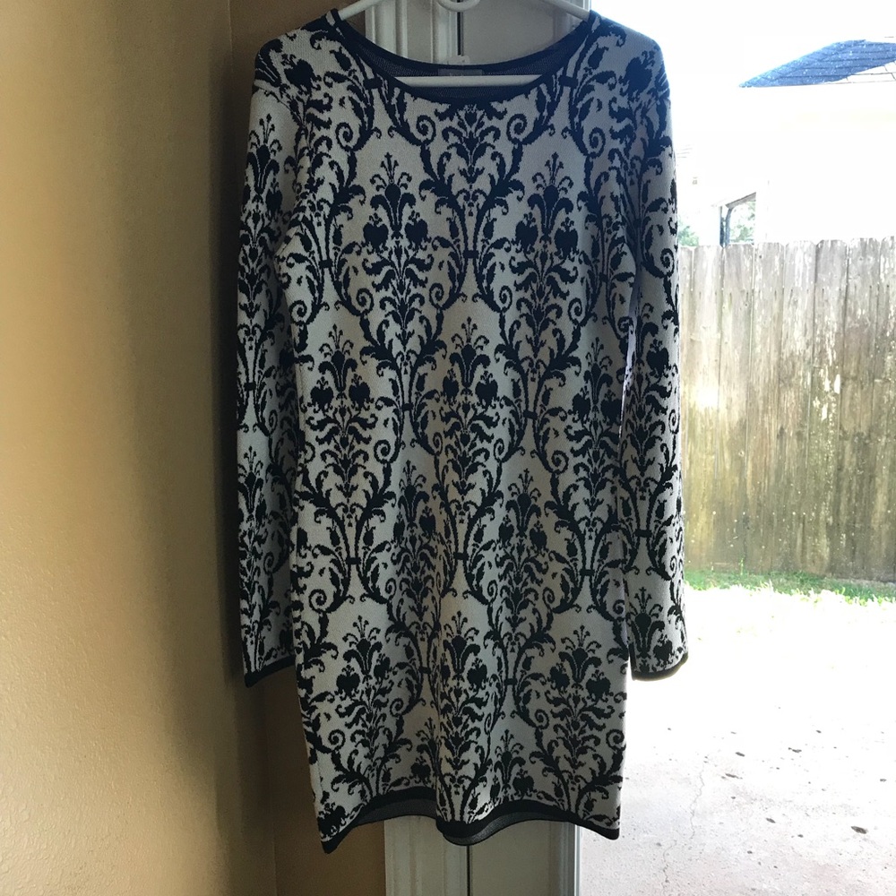 iman Marcus Women's Floral-Print Knit Sweaterdress